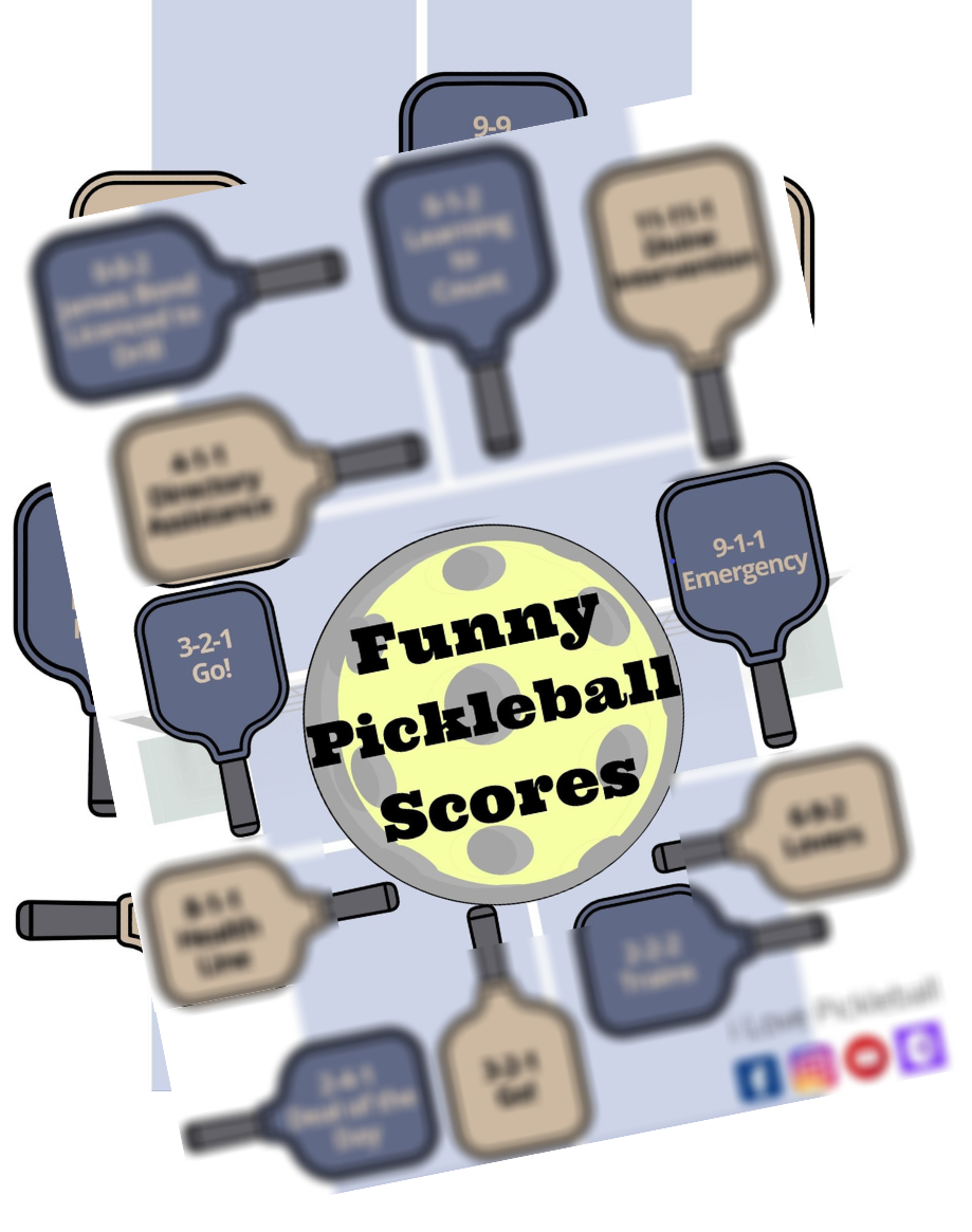 funny pickleball scores checklist